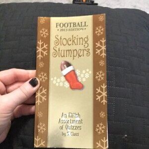 Vintage 2013 Book Of Quizzes “Stocking Stumpers” Football Addition
